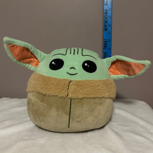Star Wars Grogu Baby Yoda Plush Stuffed Animal Toy Green Brown 10''